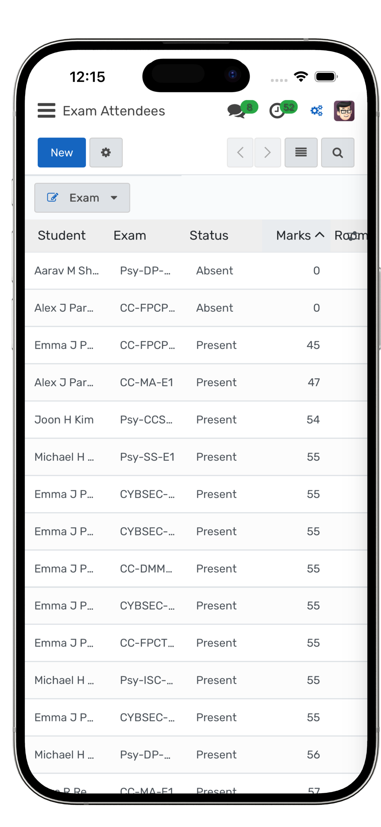 Teacher View: Detailed Attendance Logs