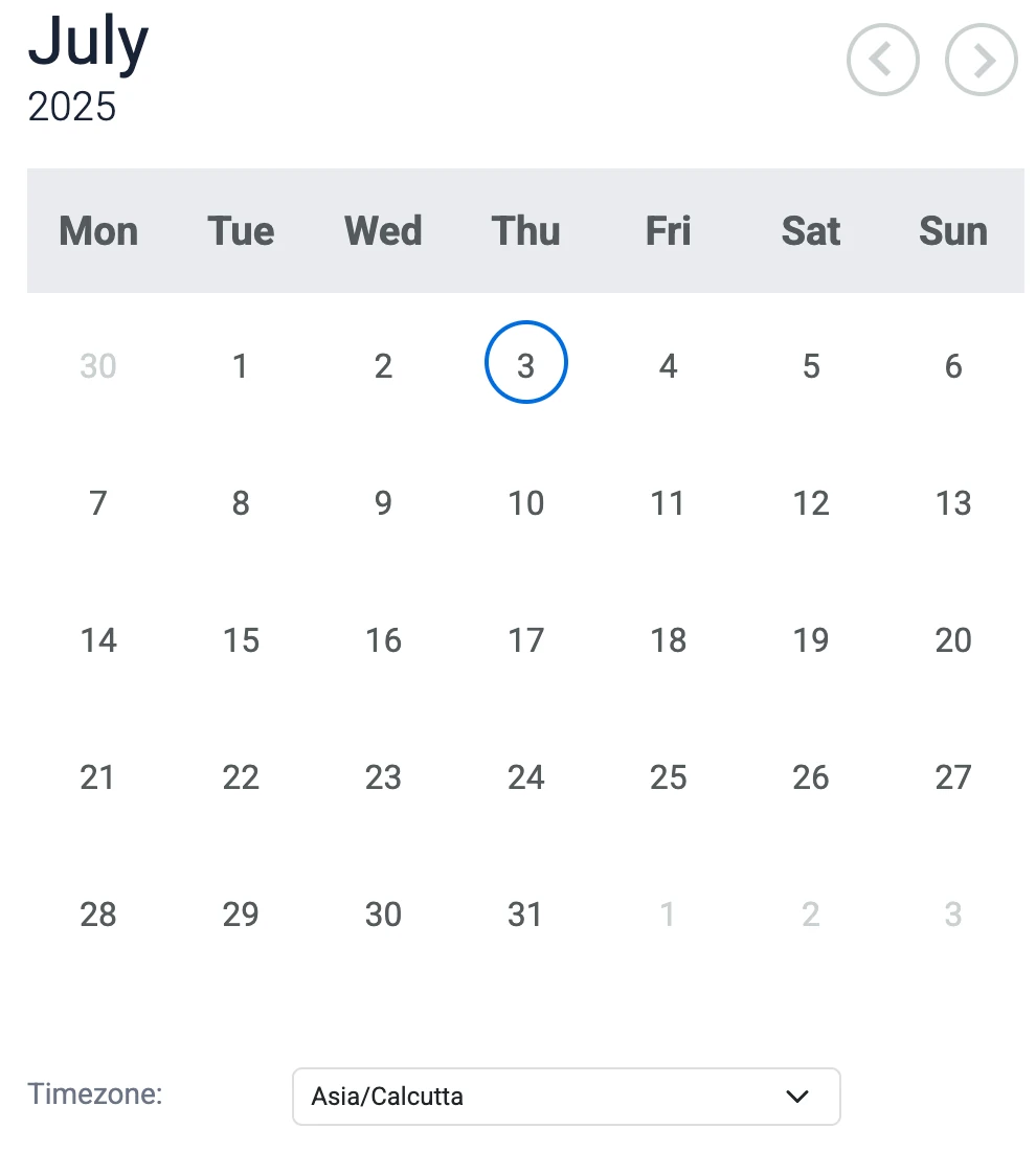 Centralized Faculty & Staff Availability Calendar