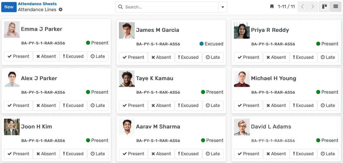 Attendance Management Banner