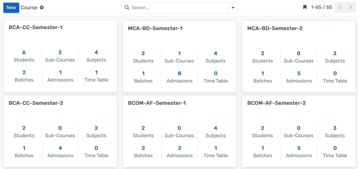 Course Management Banner