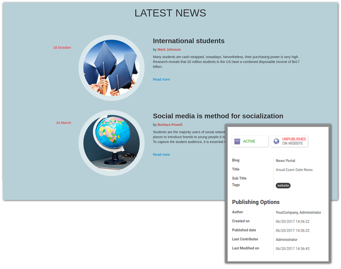 News portal