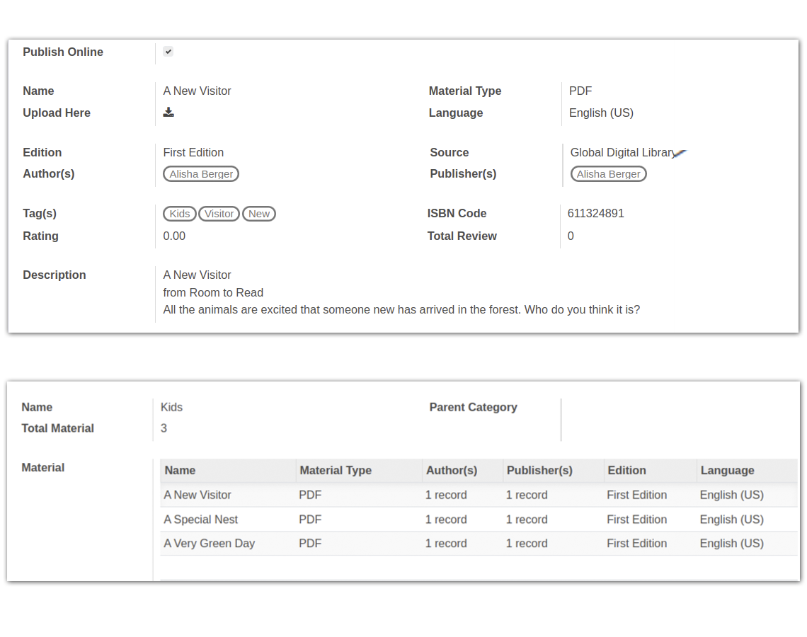 OpenEduCat Detailed Material