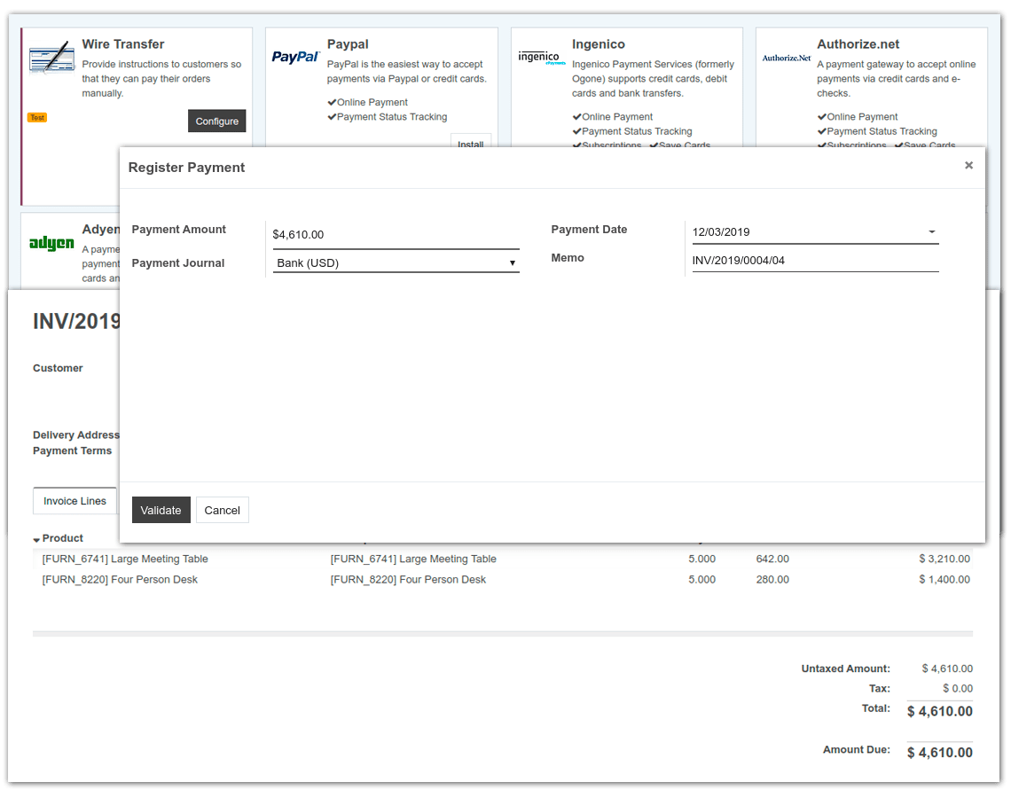 OpenEduCat Payment System